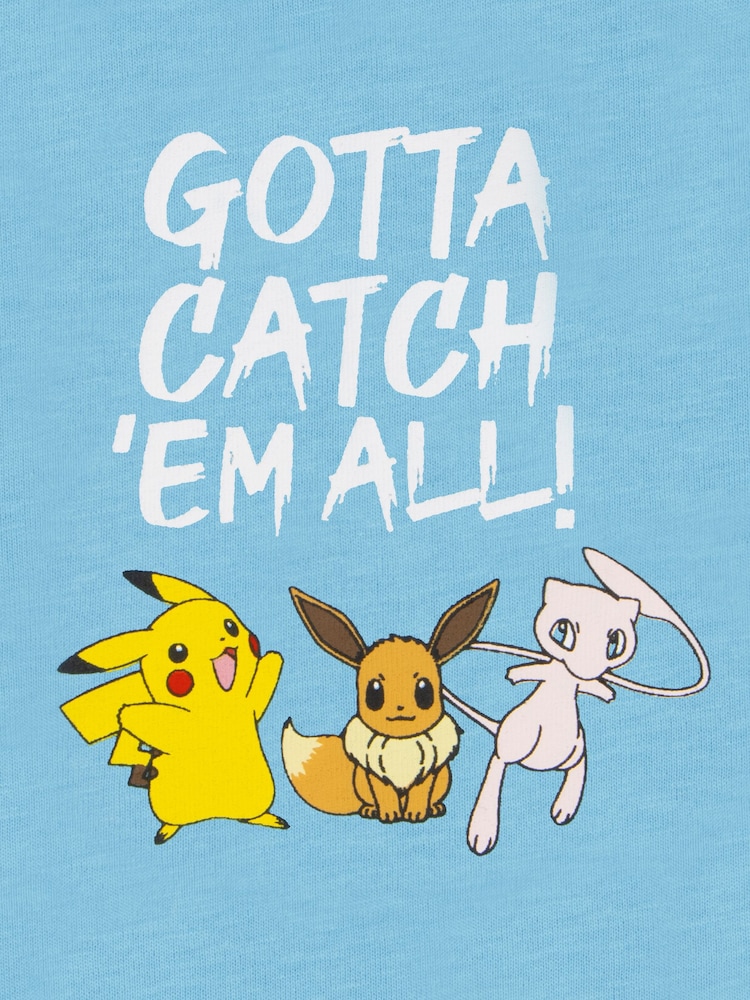 Character Blue Pokemon T-Shirt Gotta Catch Em All - Image 5 of 5