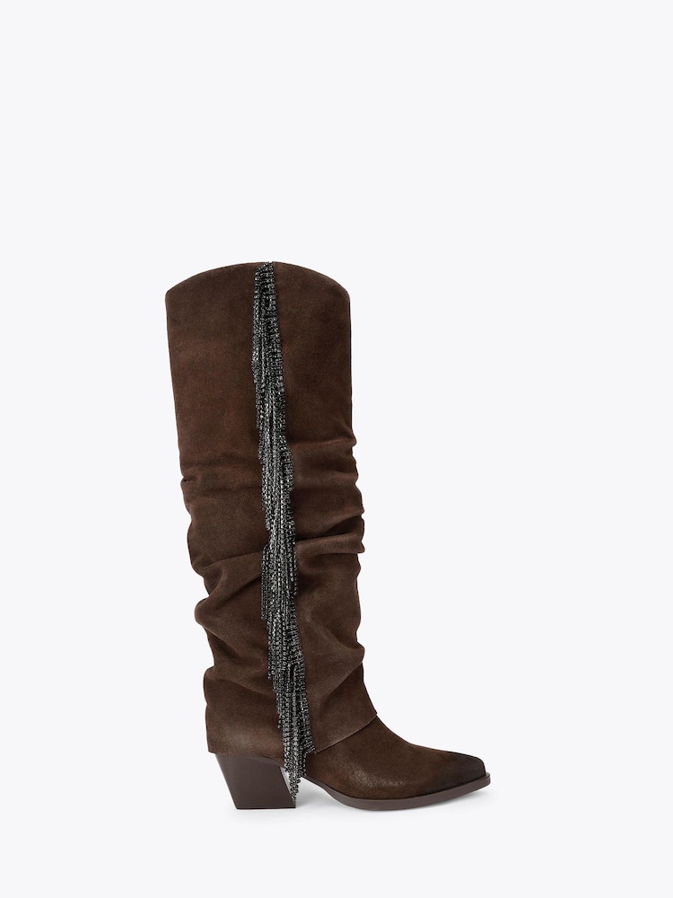 KG Kurt Geiger Brown Tempt Boots - Image 1 of 4