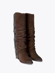 KG Kurt Geiger Brown Tempt Boots - Image 2 of 4
