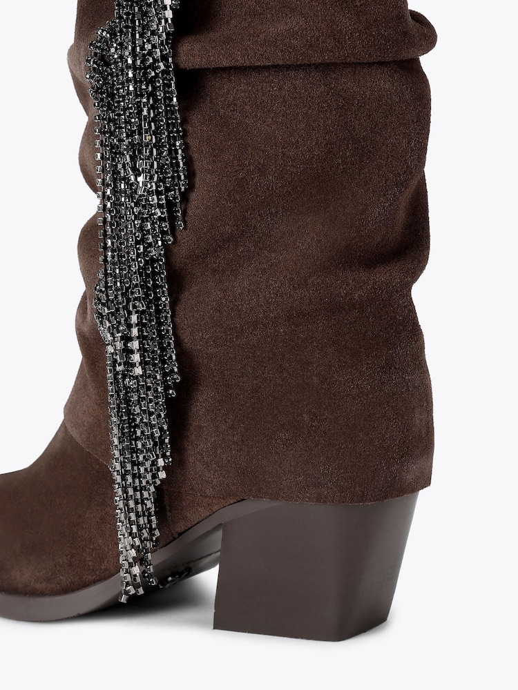 KG Kurt Geiger Brown Tempt Boots - Image 4 of 4