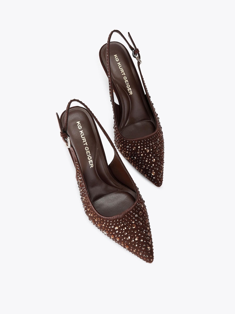 KG Kurt Geiger Brown Adina Gem Shoes - Image 2 of 4