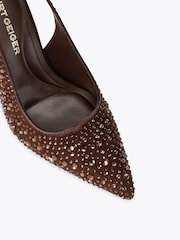 KG Kurt Geiger Brown Adina Gem Shoes - Image 4 of 4