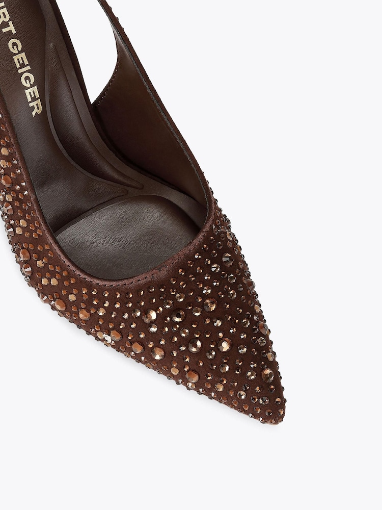 KG Kurt Geiger Brown Adina Gem Shoes - Image 4 of 4