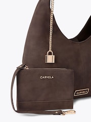 Carvela Brown Cassia Mini Hobo Bag - Image 4 of 4
