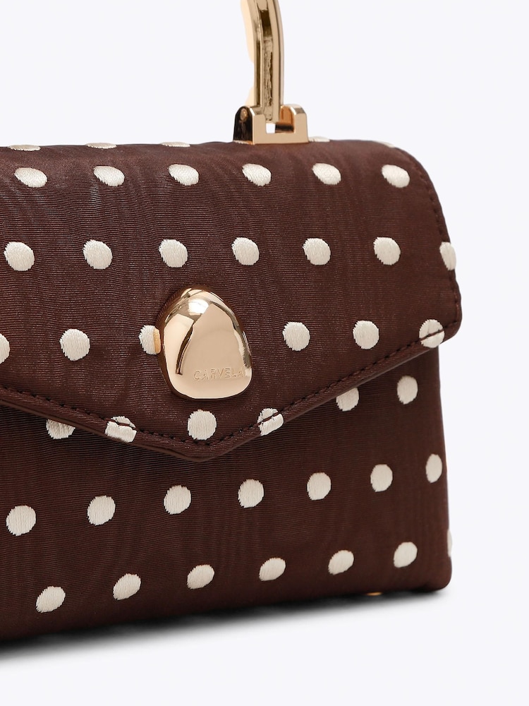 Carvela Brown Amara Top Handle Bag - Image 4 of 4 Carvela Brown Amara Top Handle Bag - Image 4 of 4