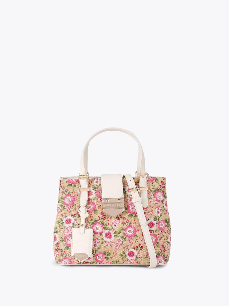 Carvela Pink Maria Mini Flower Bag - Image 1 of 4