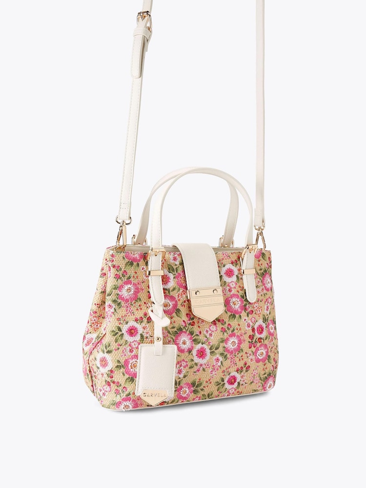 Carvela Pink Maria Mini Flower Bag - Image 2 of 4
