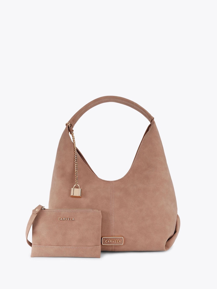 حقيبة Cassia صغيرة الحجم بتصميم هوبو من Carvela - Image 1 of 4 حقيبة Cassia صغيرة الحجم بتصميم هوبو من Carvela - Image 1 of 4