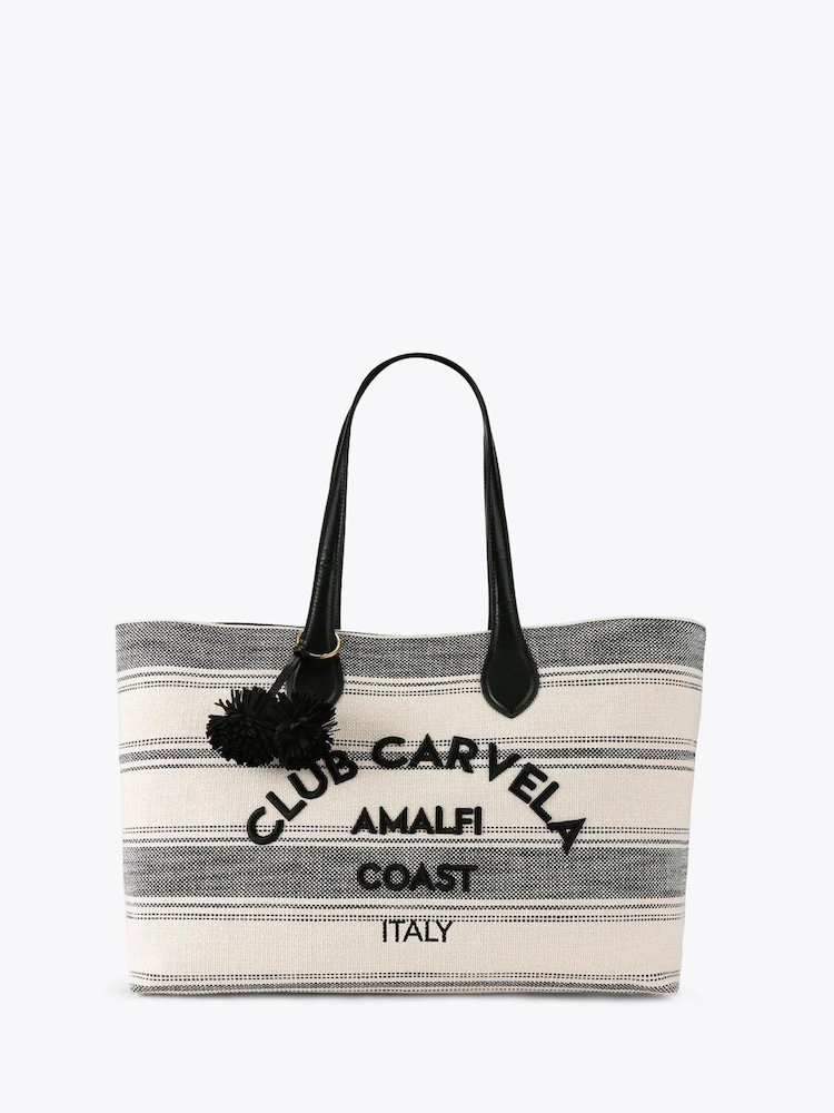 Carvela Black Pia Beach Tote Bag - Image 1 of 4 Carvela Black Pia Beach Tote Bag - Image 1 of 4