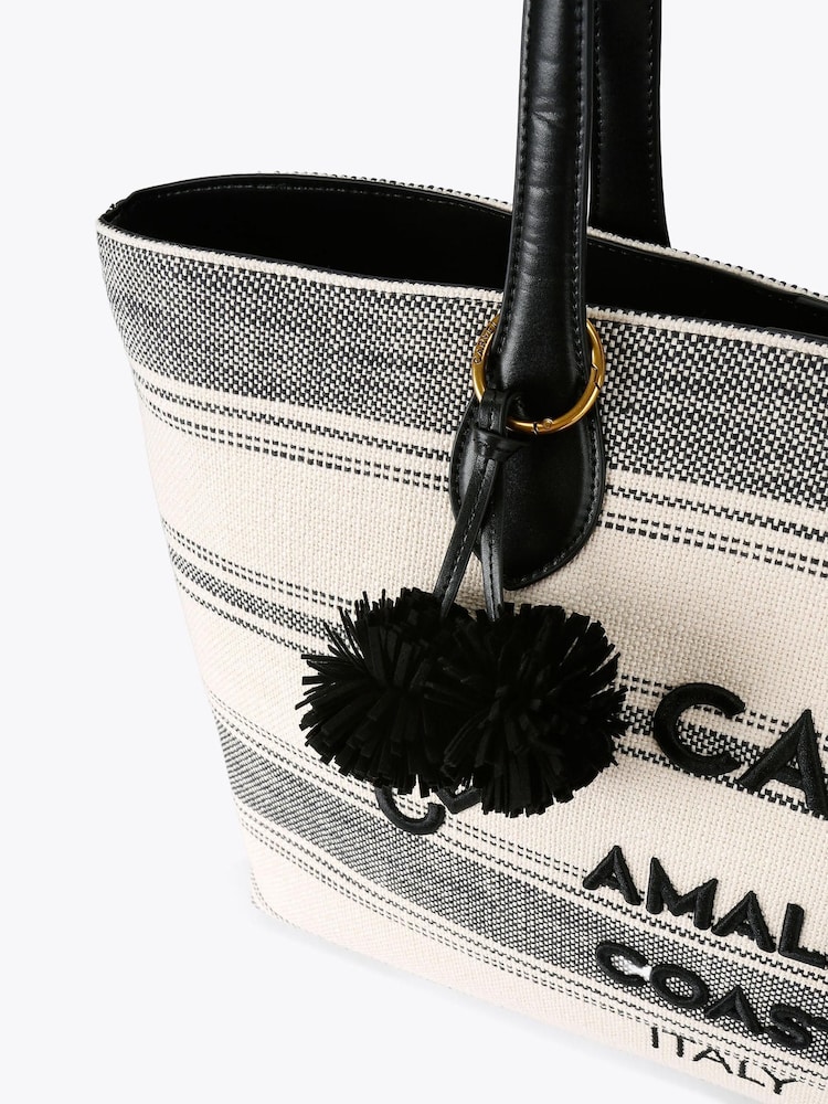 Carvela Black Pia Beach Tote Bag - Image 4 of 4 Carvela Black Pia Beach Tote Bag - Image 4 of 4