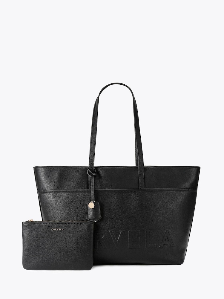 Carvela Black Frame Pocket Wing Tote Bag - Image 1 of 4