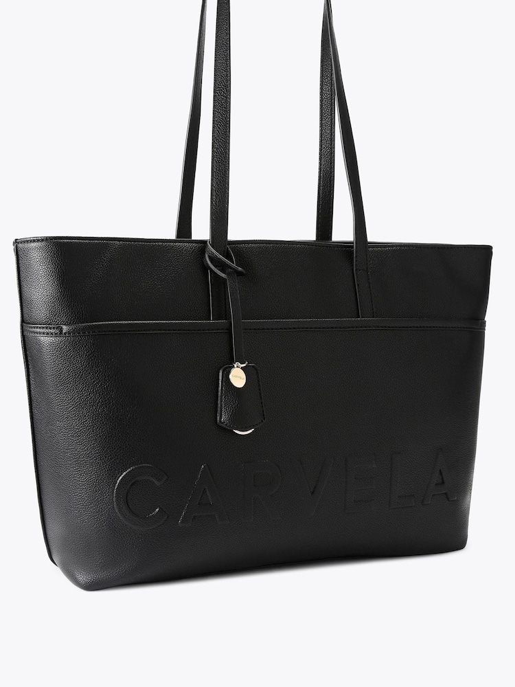 Carvela Black Frame Pocket Wing Tote Bag - Image 2 of 4
