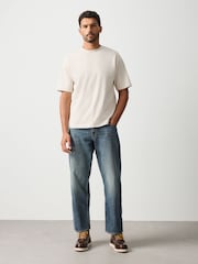 Neutral Marl Regular Fit Heavyweight T-Shirt - Image 2 of 5
