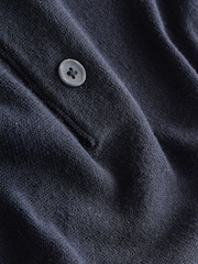 Svart/Navy - Essential Knitted Short Sleeved Polo Shirts 2 Pack - Bild 4 av 5