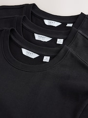 Black Regular Fit T-Shirts 3 Pack - Image 3 of 4
