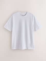 Schwarz/Weiß/Stone/Marineblau/Grau - Reguläre Passform - Schwere T-Shirts im 5er-Pack - Bild 11 von 13