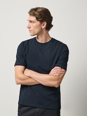 Schwarz/Weiß/Stone/Marineblau/Grau - Reguläre Passform - Schwere T-Shirts im 5er-Pack - Bild 5 von 13