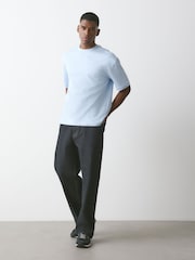 Blue Ice Marl Regular Fit Heavyweight T-Shirt - Image 3 of 7