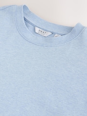 Blue Ice Marl Regular Fit Heavyweight T-Shirt - Image 6 of 7