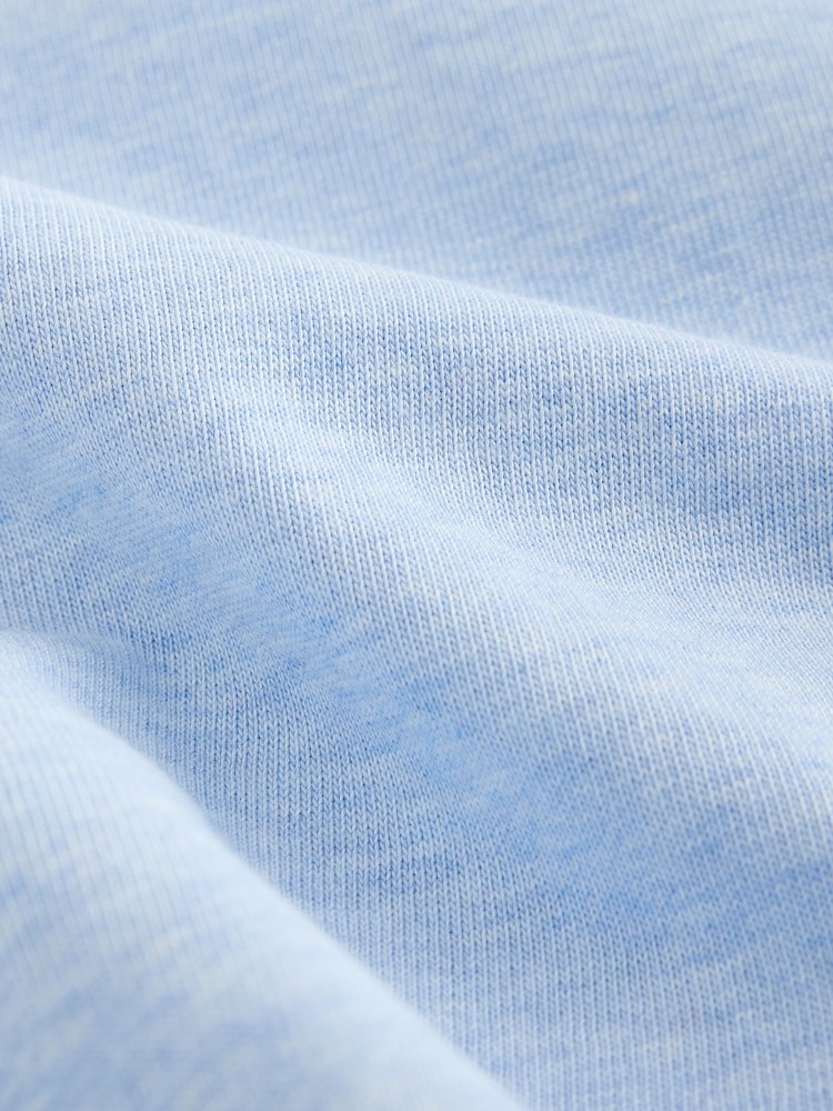 Blue Ice Marl Regular Fit Heavyweight T-Shirt - Image 7 of 7