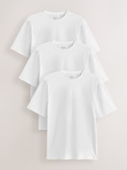 White Regular Fit T-Shirts 3 Pack - Image 1 of 10