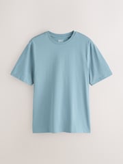Pastels Green/Blue/Ecru/Slate/Pink Regular Fit Heavyweight T-Shirts 5 Pack - Image 10 of 12