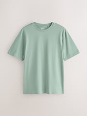 Pastels Green/Blue/Ecru/Slate/Pink Regular Fit Heavyweight T-Shirts 5 Pack - Image 7 of 12