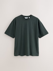 Green Marl Regular Fit Heavyweight T-Shirt - Image 10 of 12