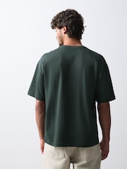 Green Marl Regular Fit Heavyweight T-Shirt - Image 6 of 12