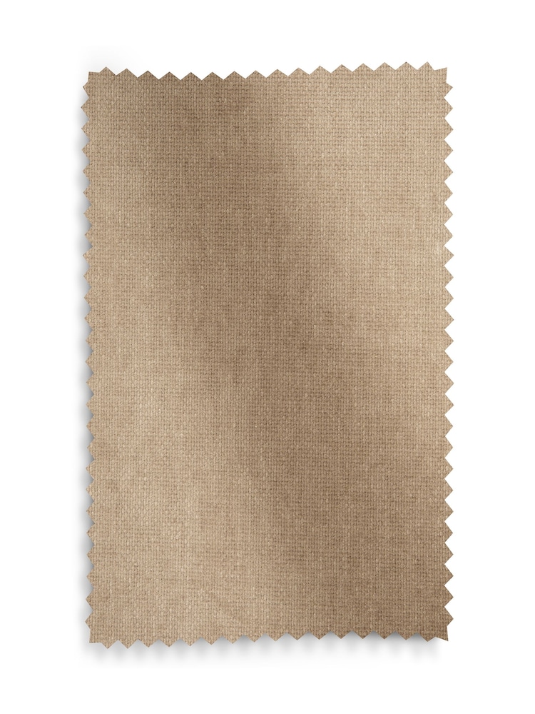 Fine Chenille Easy Clean Sand Beige Hampton Wooden Stool - Image 7 of 7