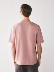 Pink Deep Regular Fit Heavyweight T-Shirt - Image 3 of 7