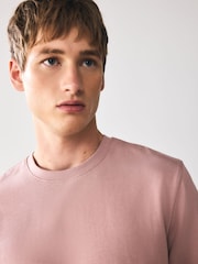 Pink Deep Regular Fit Heavyweight T-Shirt - Image 4 of 7