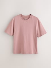 Pink Deep Regular Fit Heavyweight T-Shirt - Image 5 of 7