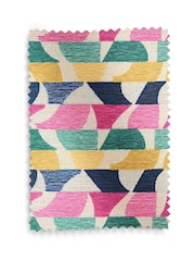 Broken Geo Chenille Pink Wilson Storage Footstool - Image 10 of 10