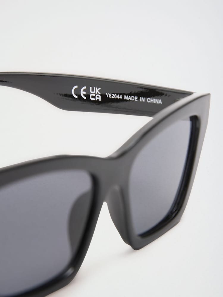 Friends Like These Black Narrow Cateye Sunglasses - Image 7 of 7 Friends Like These Black Narrow Cateye Sunglasses - Image 7 of 7