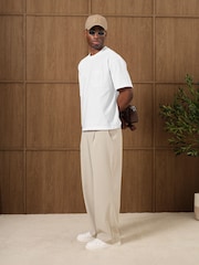 Белый - Футболка с тиснением на кармане и Monogram MAUVAIS - Изображение 3 6