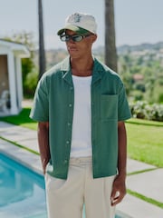MAUVAIS Green Vincent Boxy Short Sleeve Shirt - Image 4 of 8