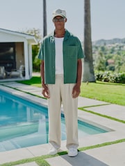 MAUVAIS Green Vincent Boxy Short Sleeve Shirt - Image 5 of 8