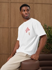 MAUVAIS White Monogram Balloon Graphic T-Shirt - Image 2 of 5