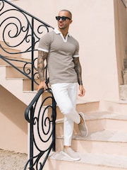 MAUVAIS Natural Matteo Polo Shirt - Image 3 of 4