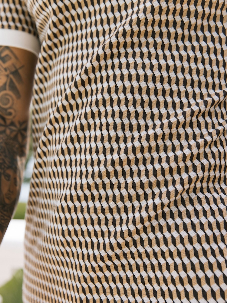 MAUVAIS Natural Matteo Polo Shirt - Image 4 of 4 MAUVAIS Natural Matteo Polo Shirt - Image 4 of 4