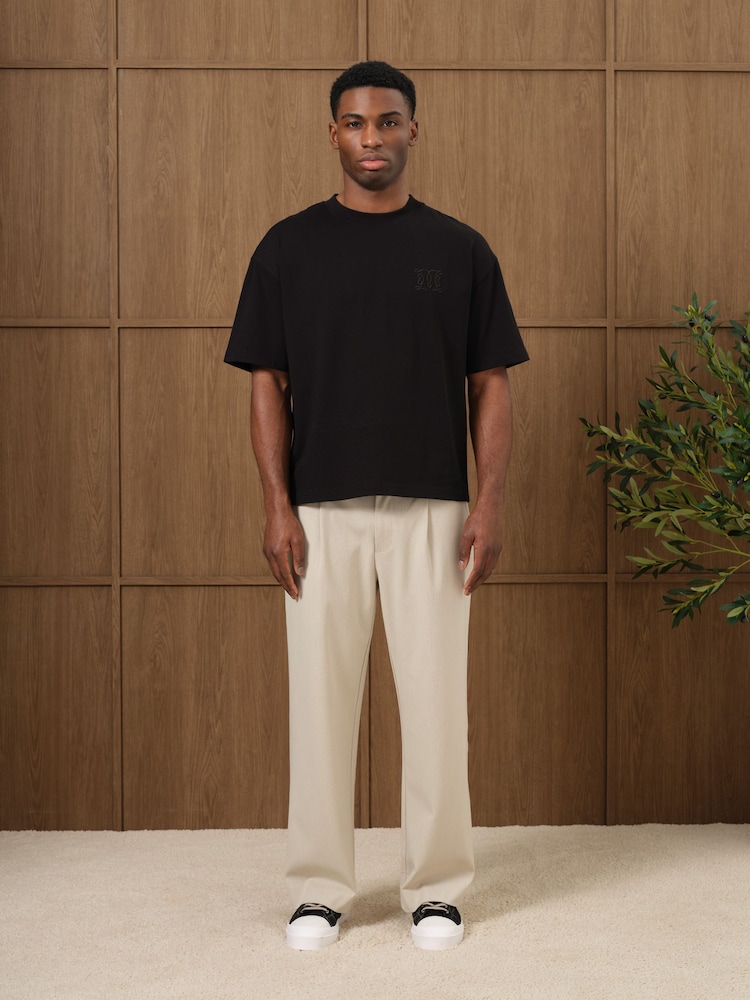 MAUVAIS Embossed Monogram Back Logo T-shirt - Изображение 1 6