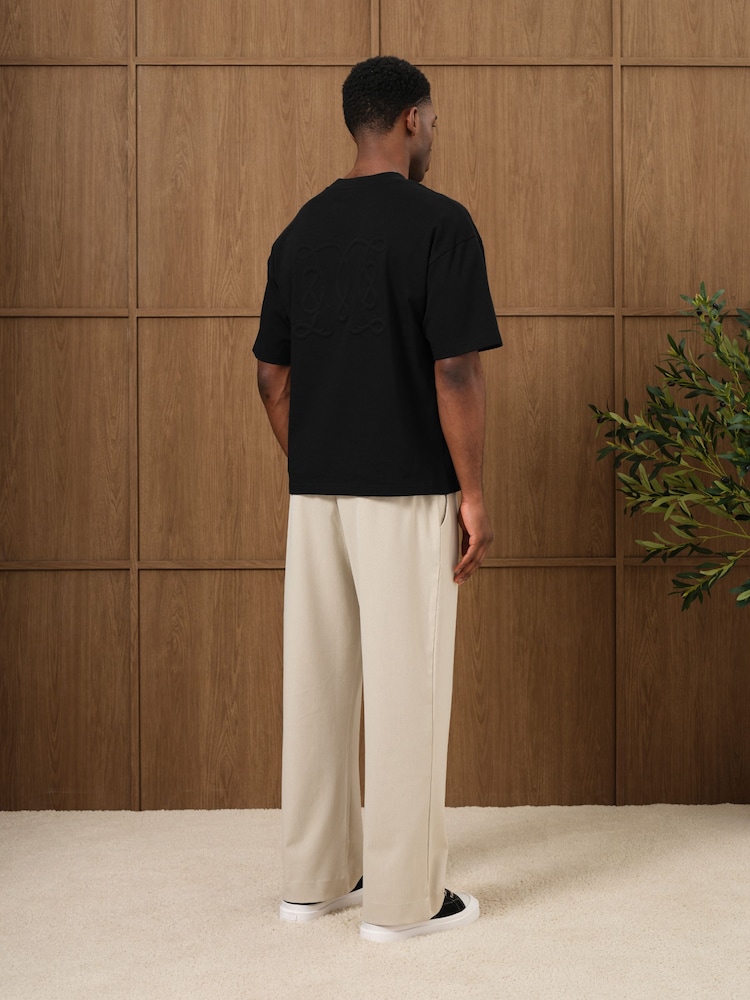 MAUVAIS Embossed Monogram Back Logo T-shirt - Изображение 2 6