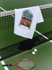 MAUVAIS White Monogram Graphic T-Shirt - Image 5 of 5