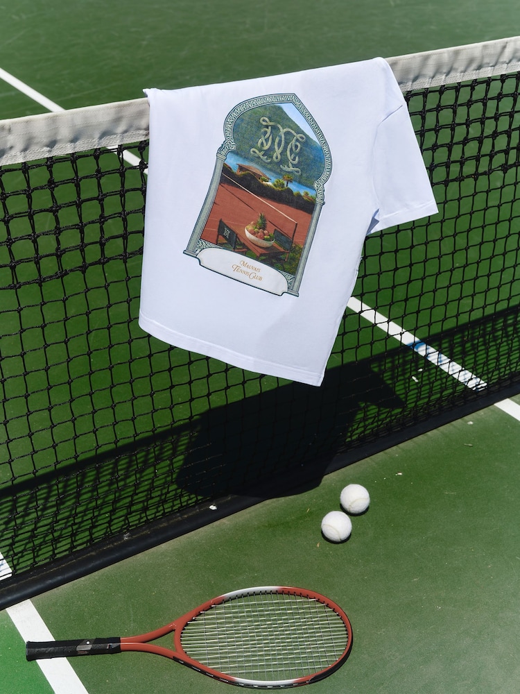 MAUVAIS White Monogram Graphic T-Shirt - Image 5 of 5 MAUVAIS White Monogram Graphic T-Shirt - Image 5 of 5