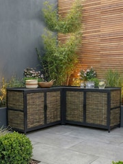 Daro Dark Grey Langley Outdoor Kitchen 2 Cabinet Set - Image 2 of 6