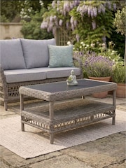 Laura Ashley Honey Grey Fornham Garden Coffee Table - Image 1 of 4