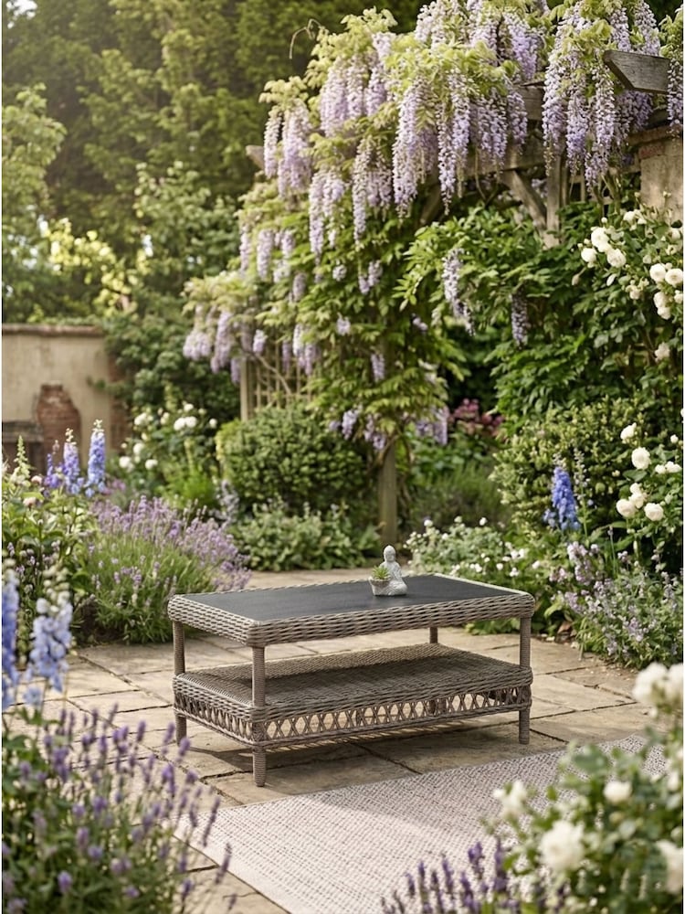 Laura Ashley Honey Grey Fornham Garden Coffee Table - Image 2 of 4