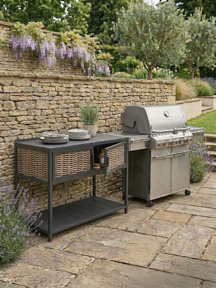 Daro Dark Grey Langley Outdoor Kitchen 2 Door Console - Image 2 of 6