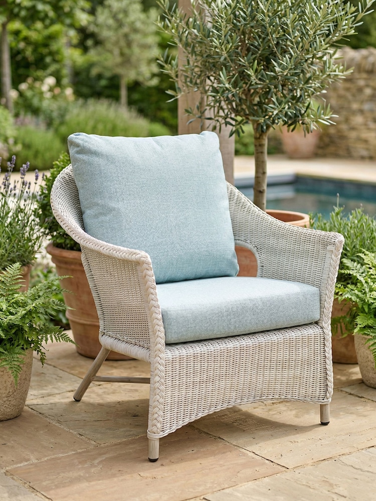 Daro Antique White Wash Cebu Garden Lounging Chair - Image 1 of 4 Daro Antique White Wash Cebu Garden Lounging Chair - Image 1 of 4